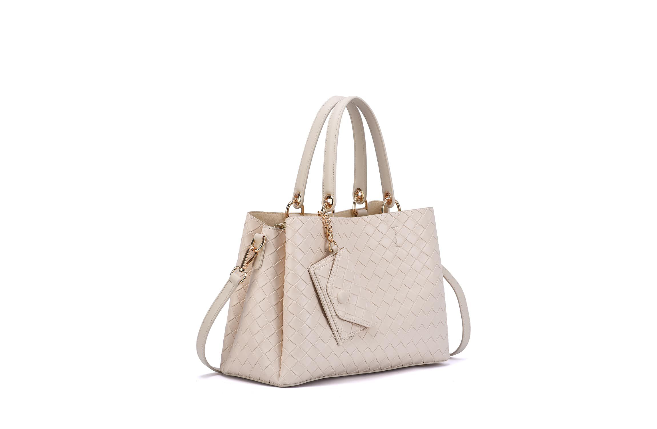 Maeve Woven Embossed Satchel