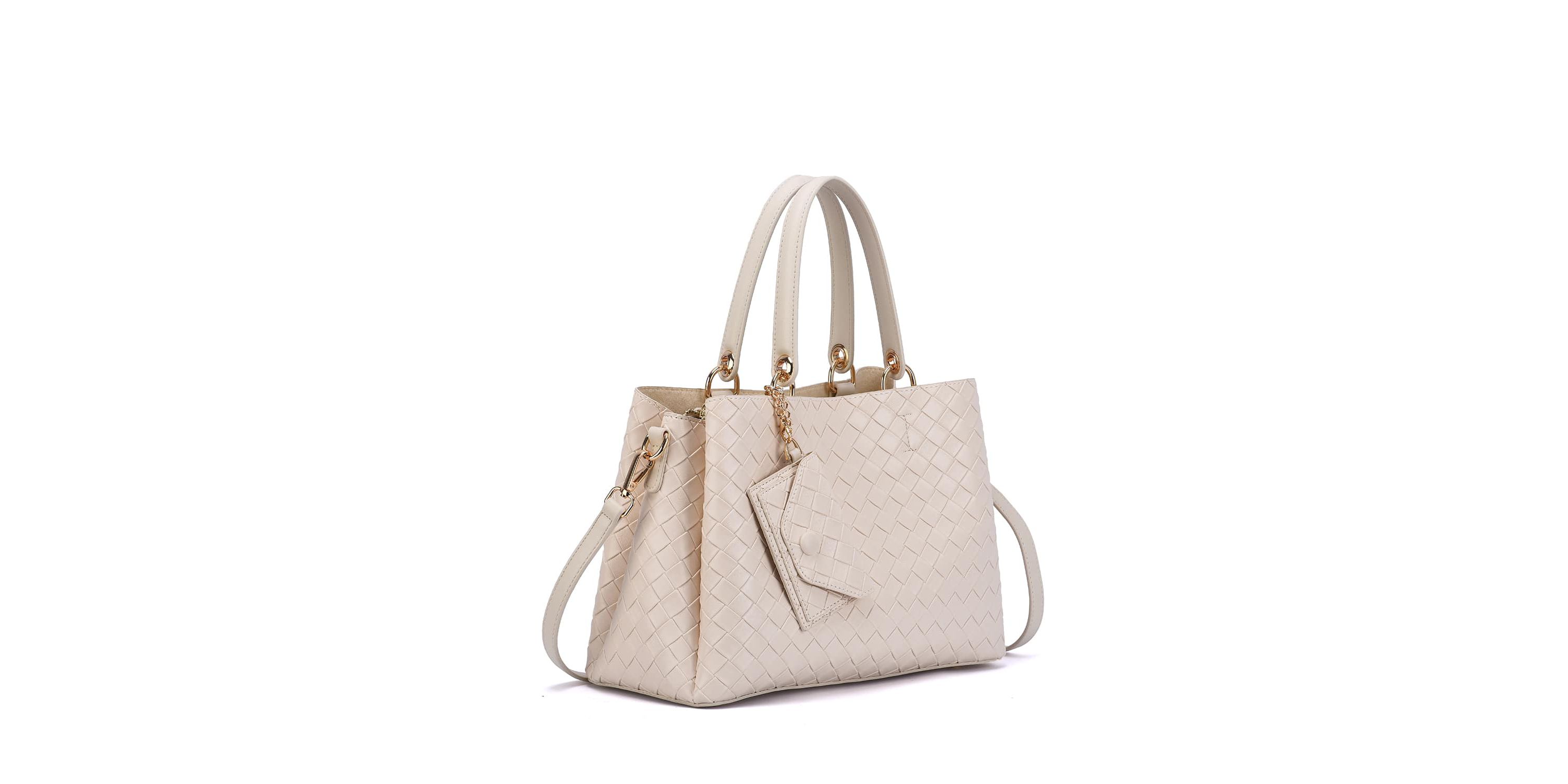 Maeve Woven Embossed Satchel