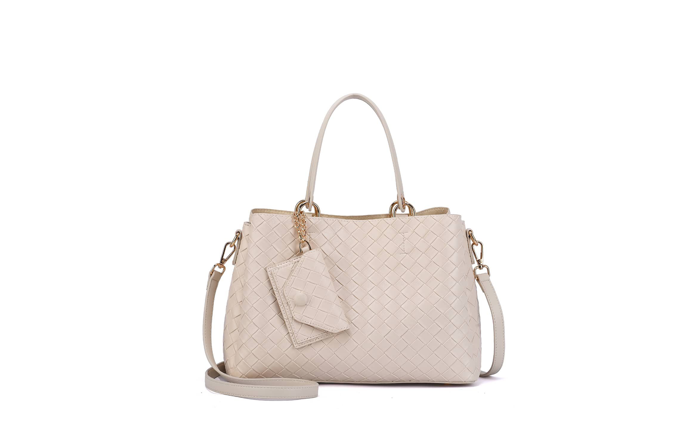Maeve Woven Embossed Satchel
