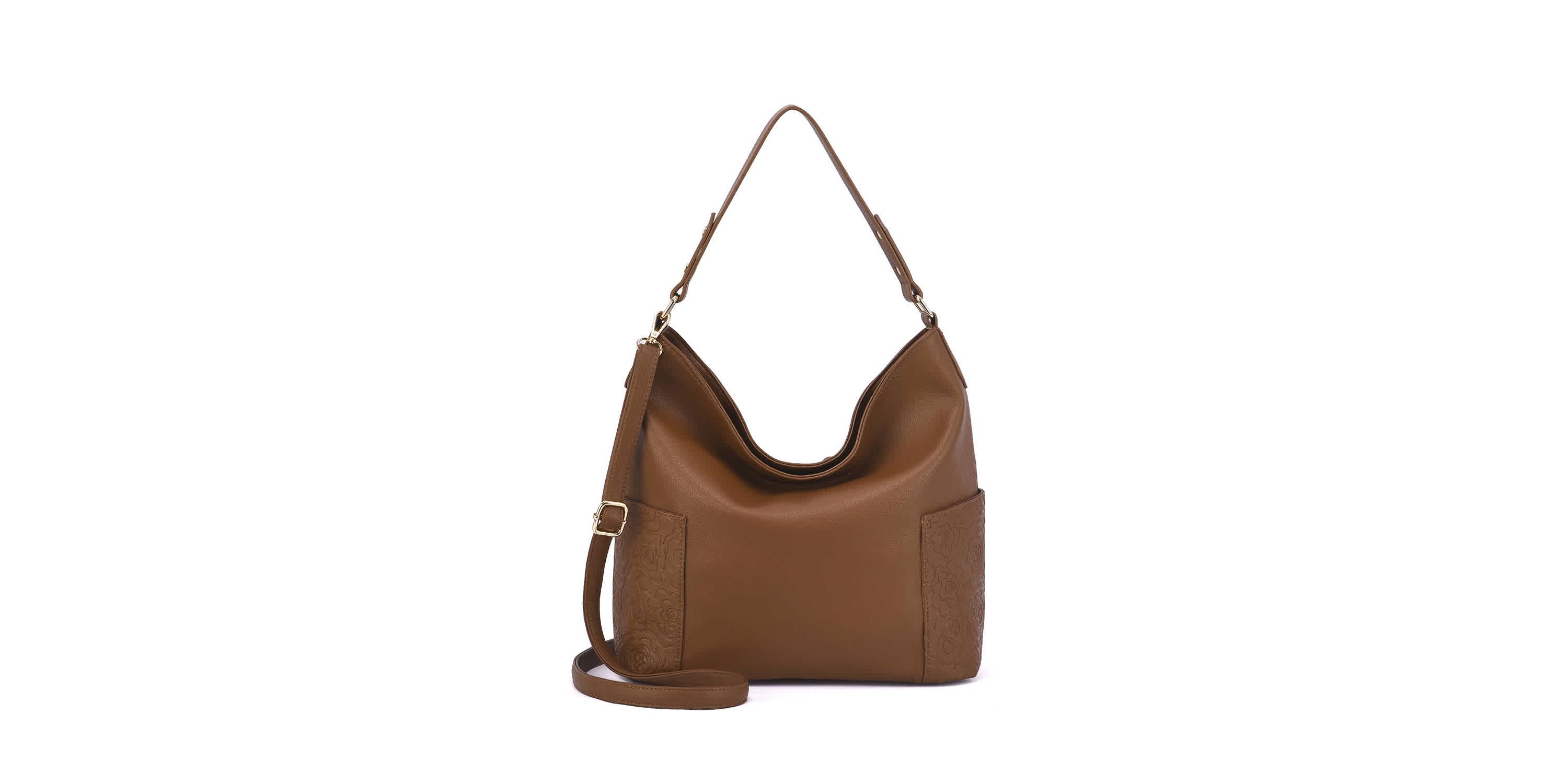 Ryder Hobo with Floral Embossed Pockets