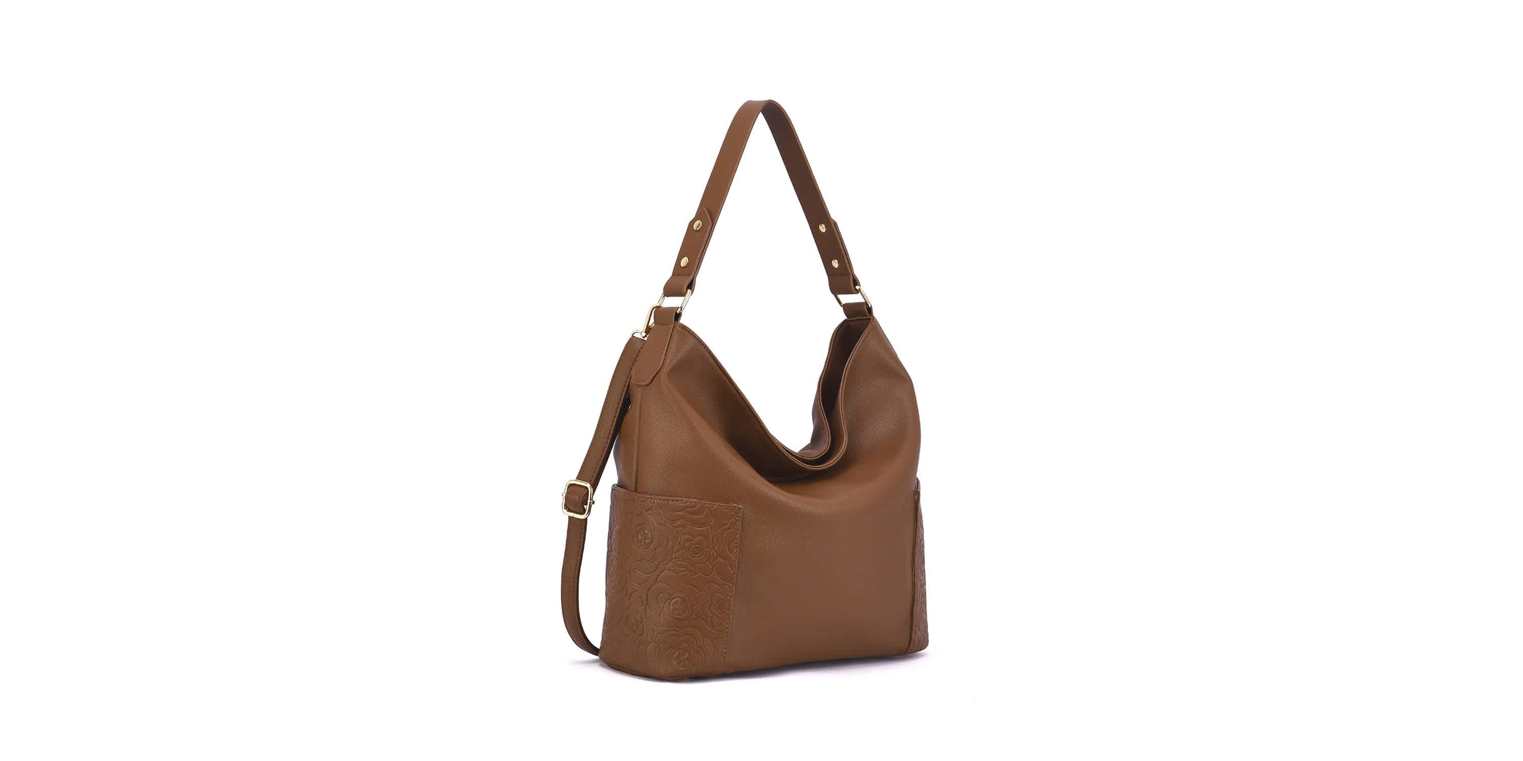 Ryder Hobo with Floral Embossed Pockets