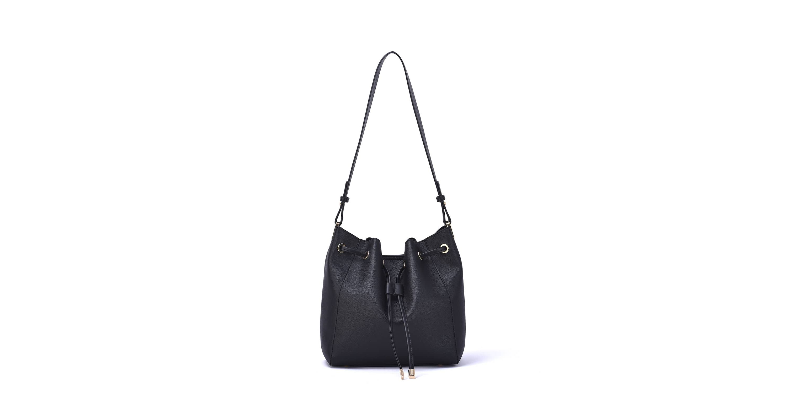 Ashby Drawstring Bucket Bag with Pouch