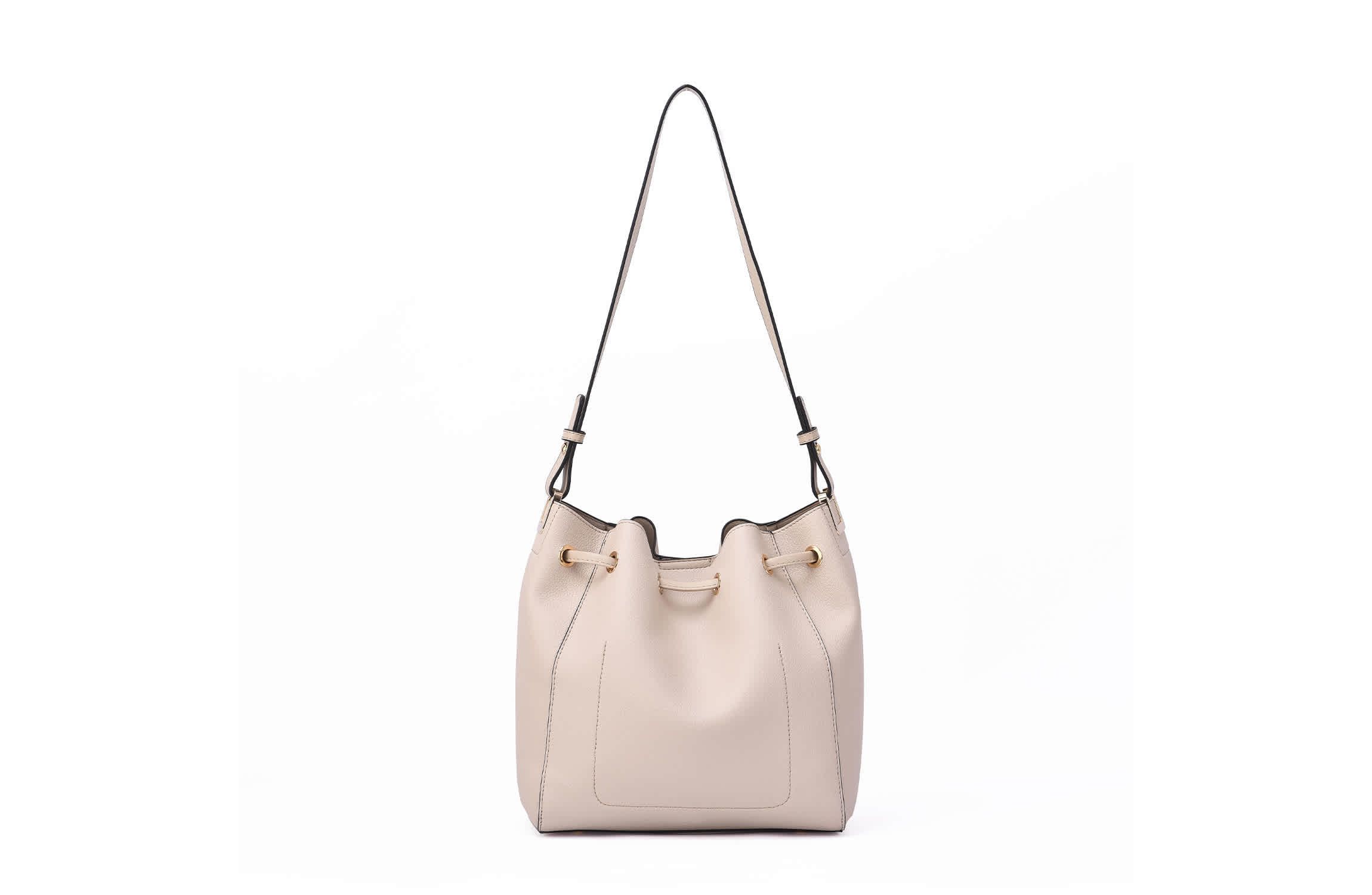 Ashby Drawstring Bucket Bag with Pouch