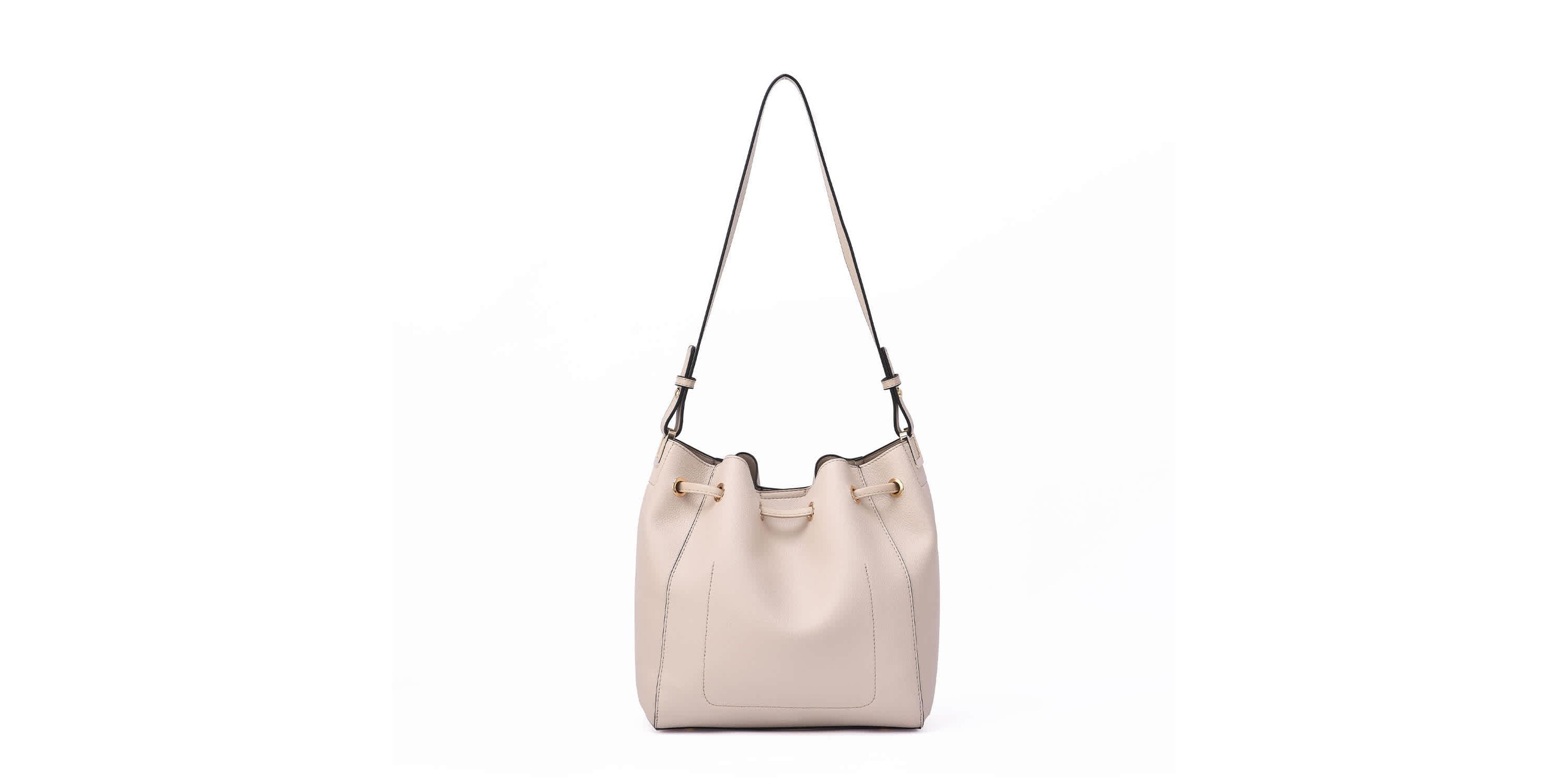 Ashby Drawstring Bucket Bag with Pouch