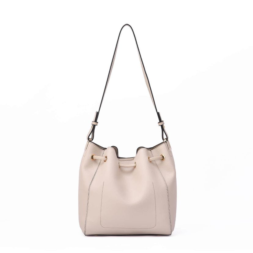 Ashby Drawstring Bucket Bag with Pouch