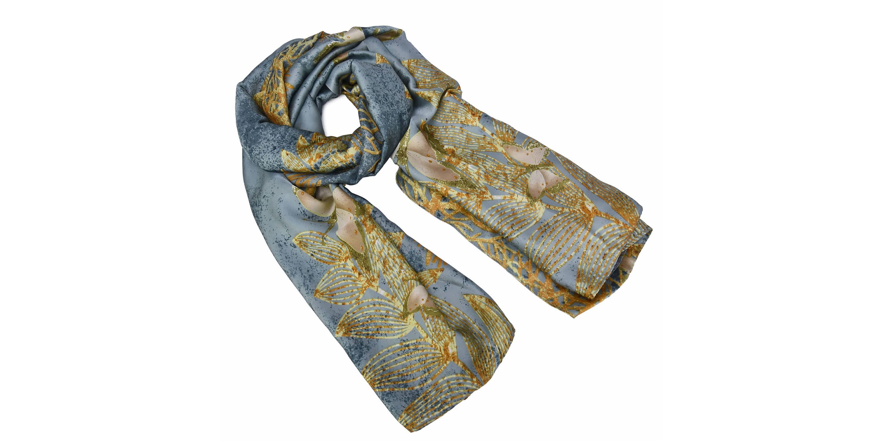 Womens Luxurious Patterned Wrap Scarf