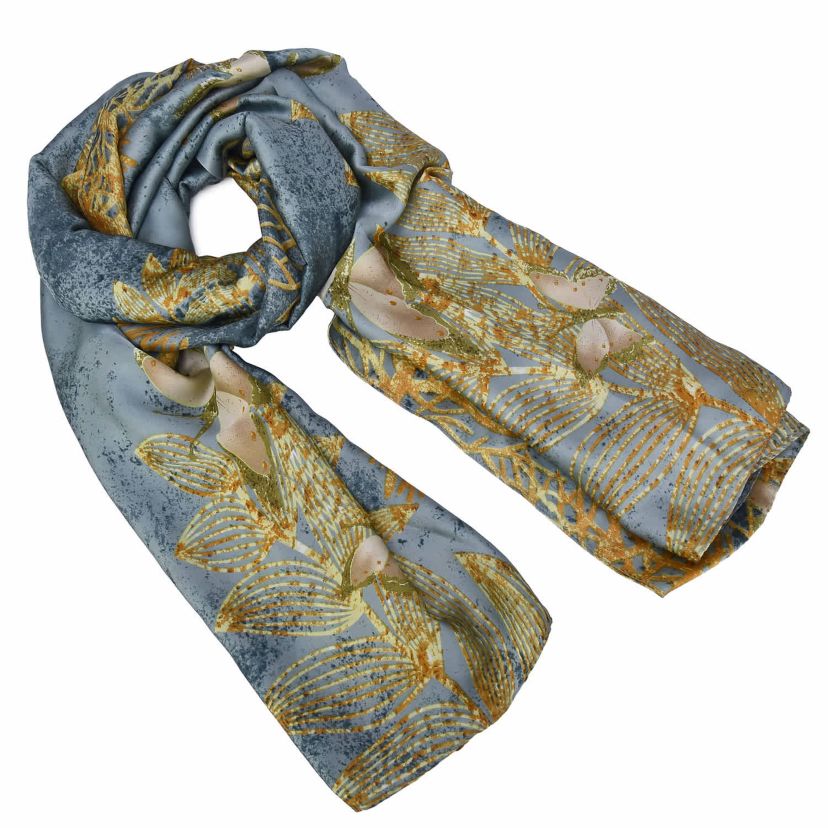 Womens Luxurious Patterned Wrap Scarf