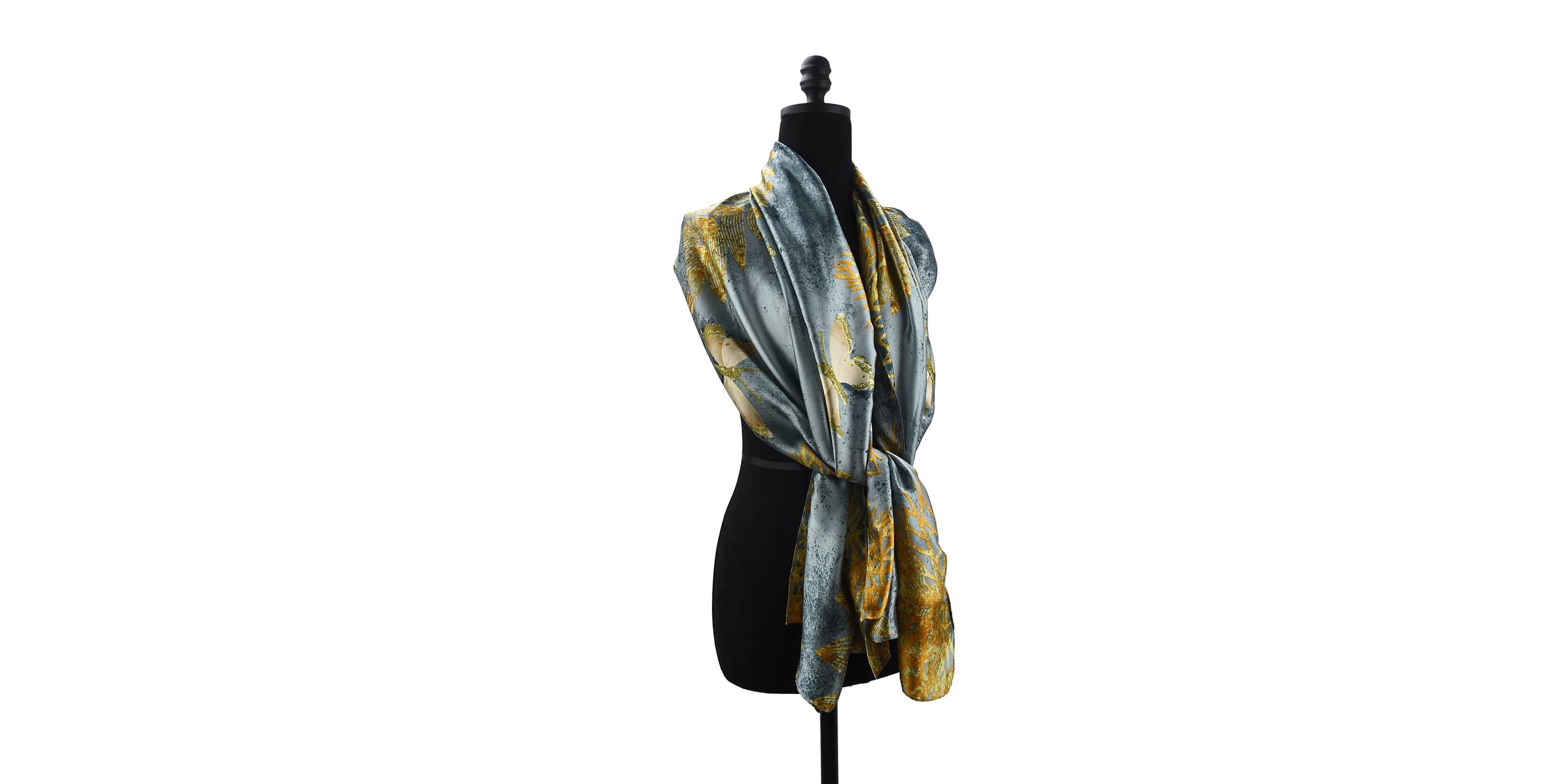 Womens Luxurious Patterned Wrap Scarf