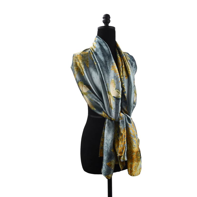 Womens Luxurious Patterned Wrap Scarf