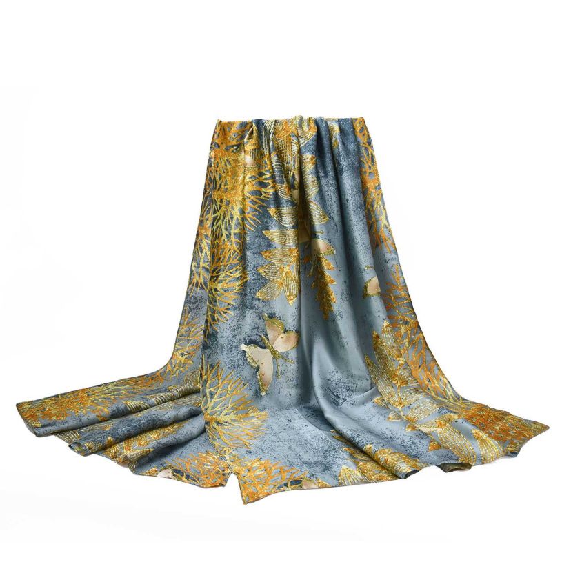 Womens Luxurious Patterned Wrap Scarf