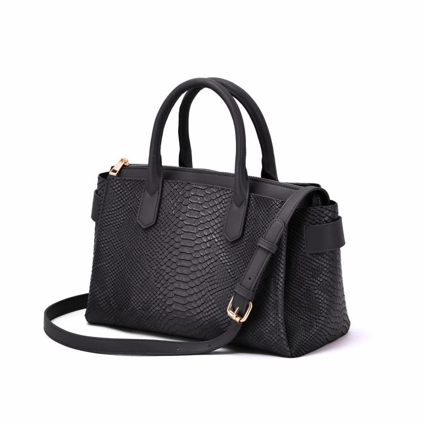 Maddie Snakeskin Satchel