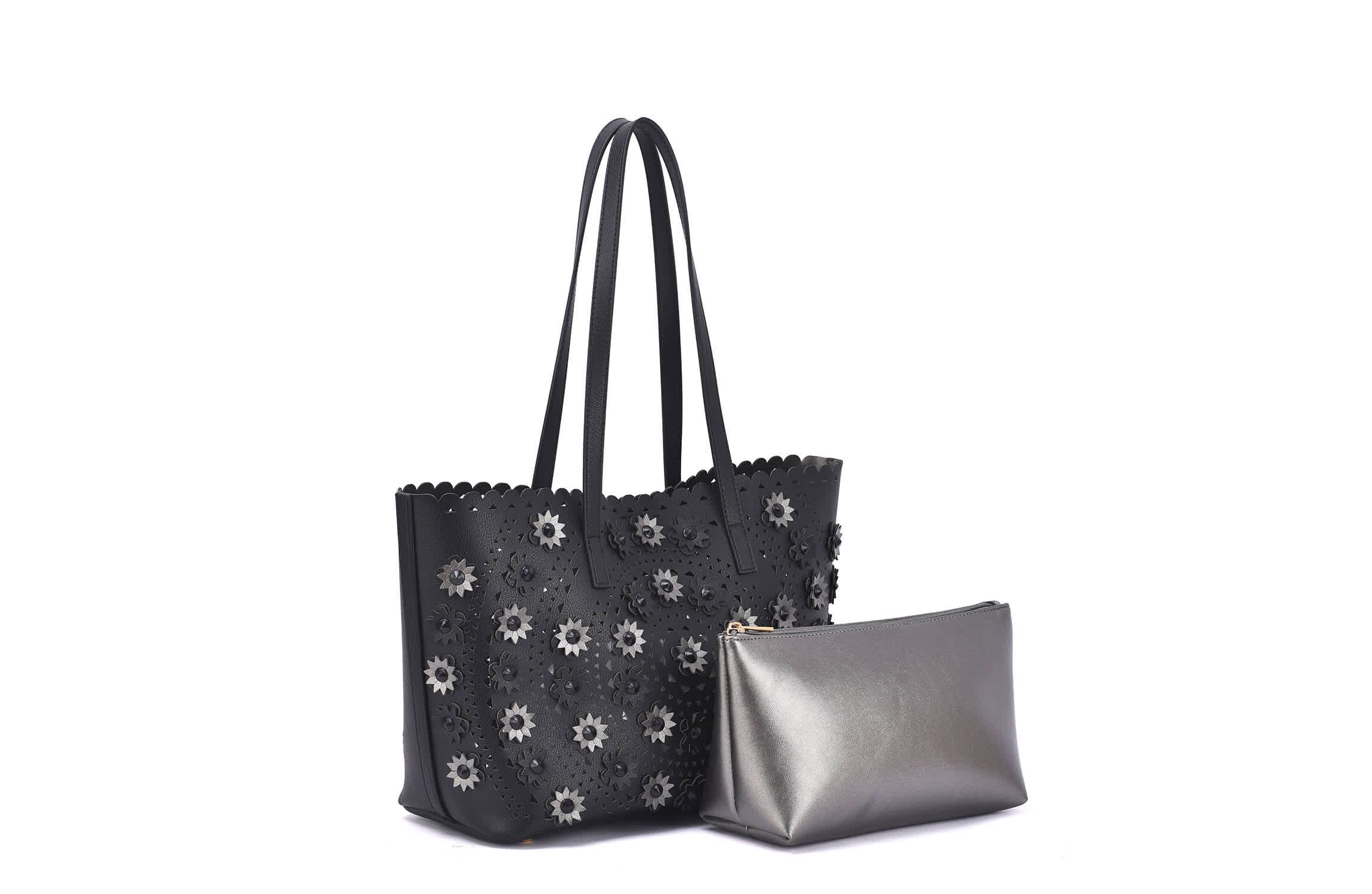 Paloma 3D Flower Tote with Pouch