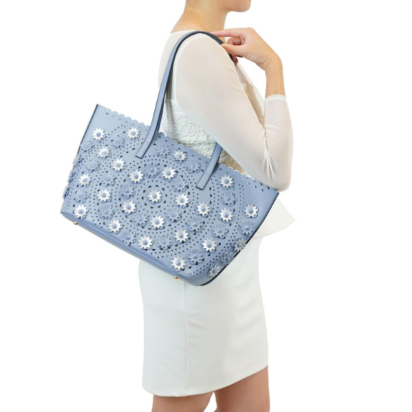 Paloma 3D Flower Tote with Pouch