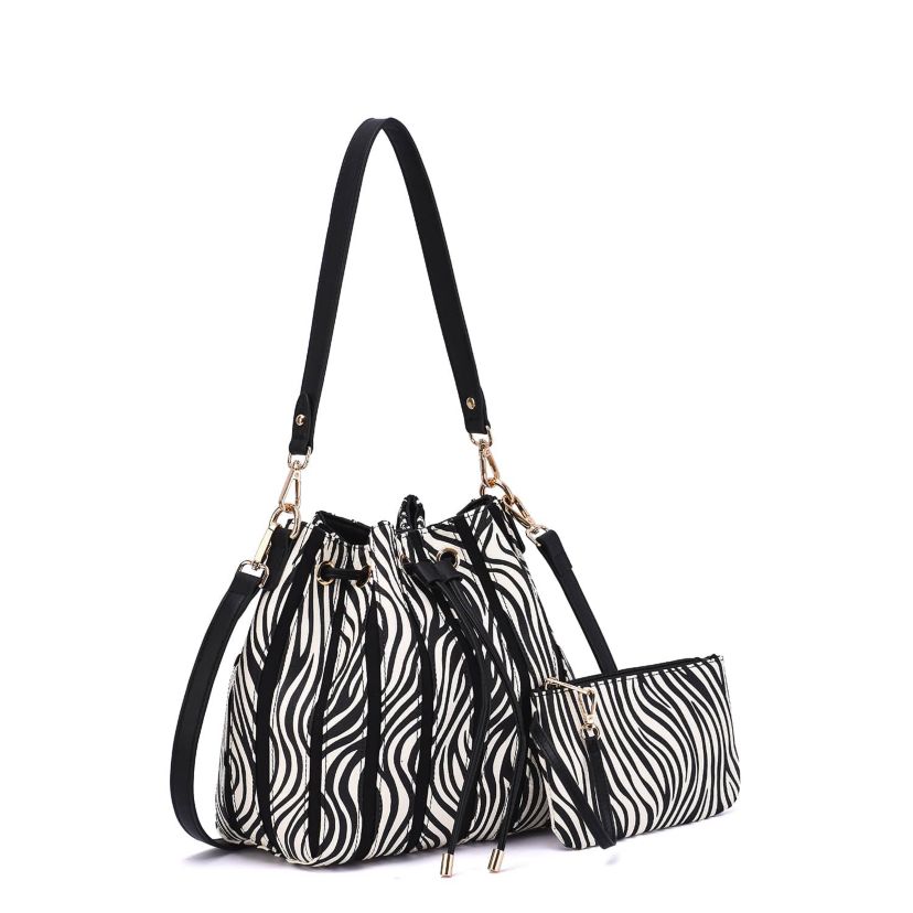 Marla Two-Toned Bucket Bag