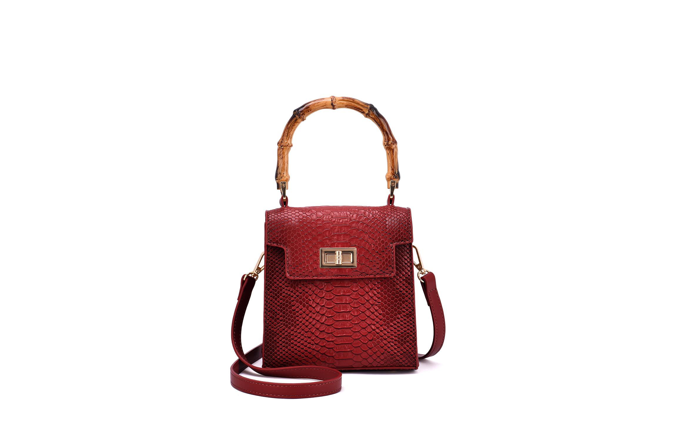 Sia Snake Embossed Crossbody