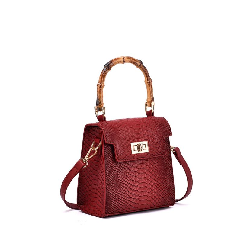 Sia Snake Embossed Crossbody
