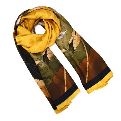 Mellow World Women's Luxurious Floral Printed Wrap Scarf
