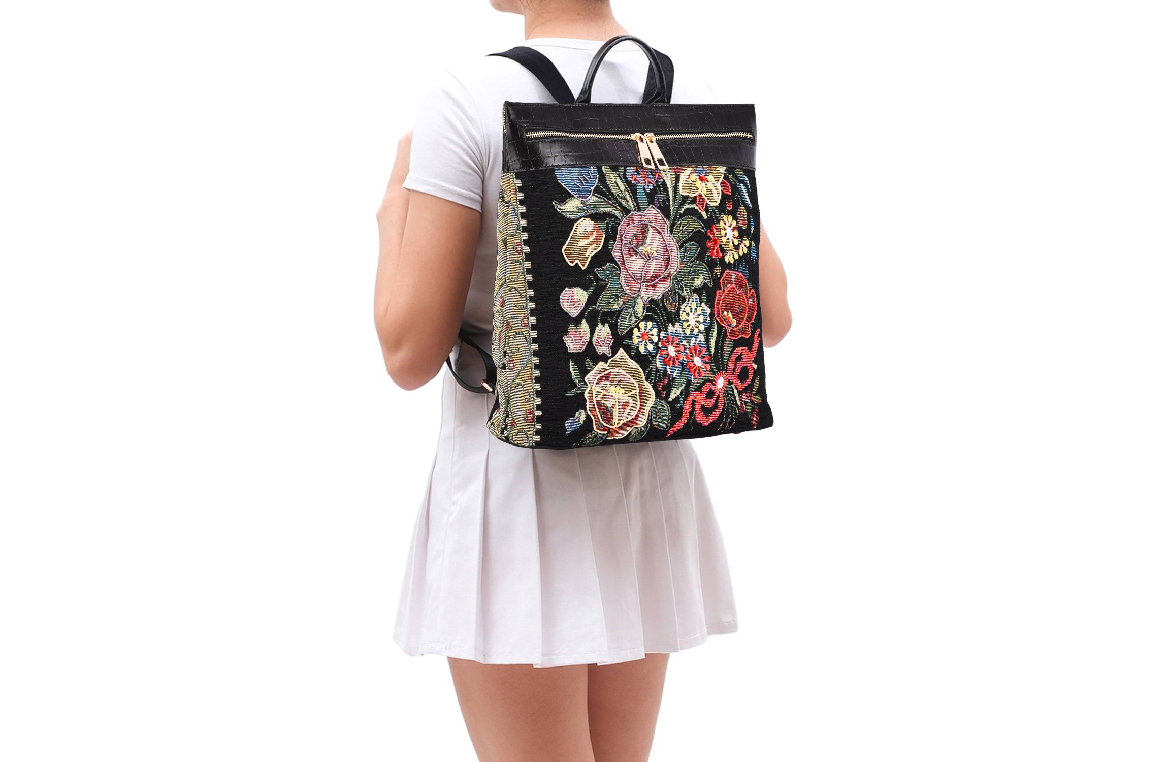 Flower Shop Hand Beaded Backpack