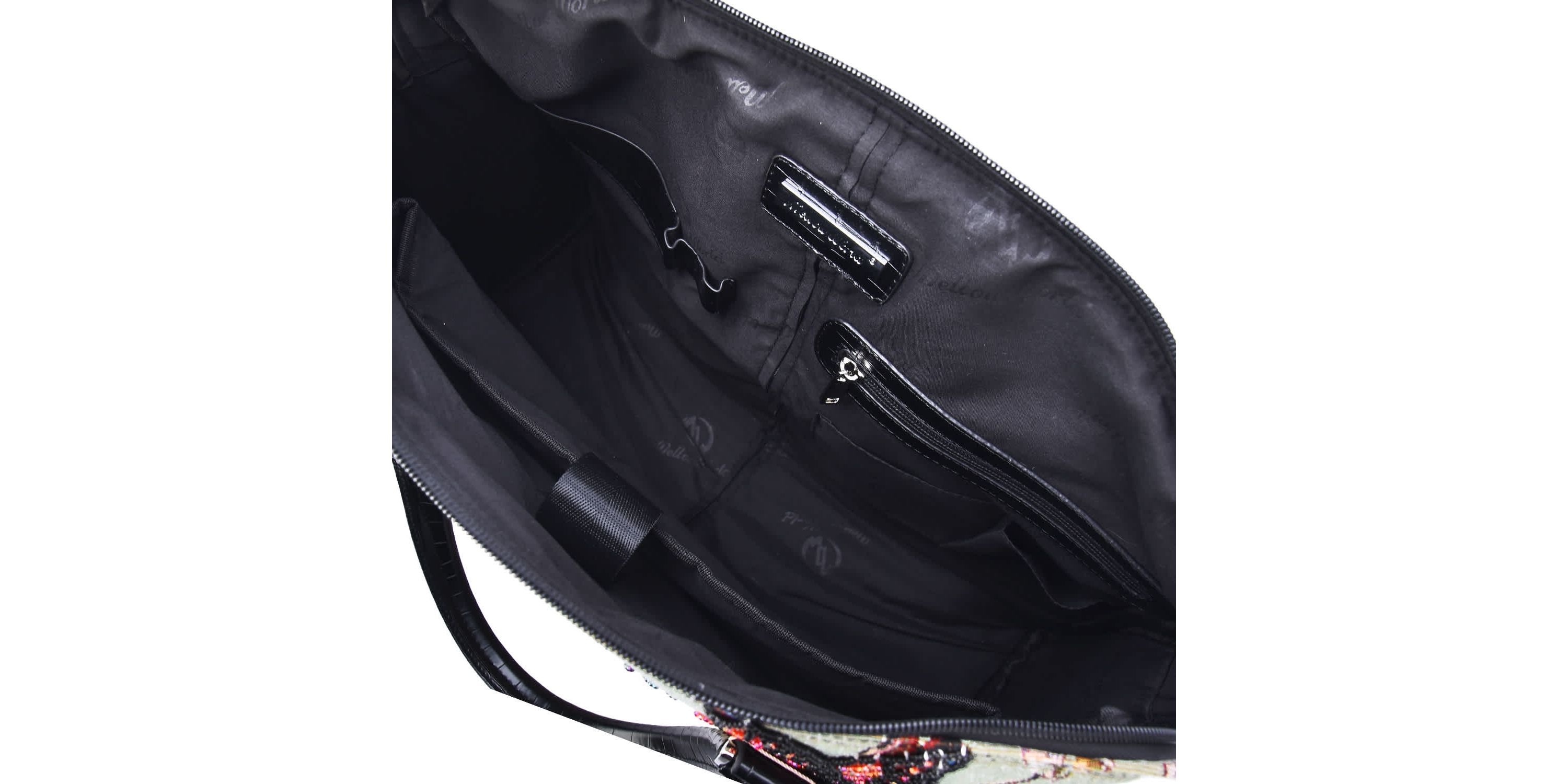 Butterfly Hand Beaded Rolling Tote