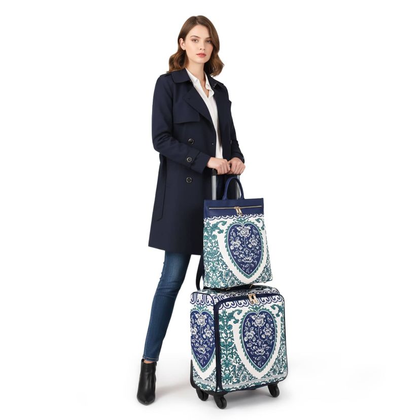 Mellow World Porcelain Carry-on Rolling Spinner Suitcase | Belk