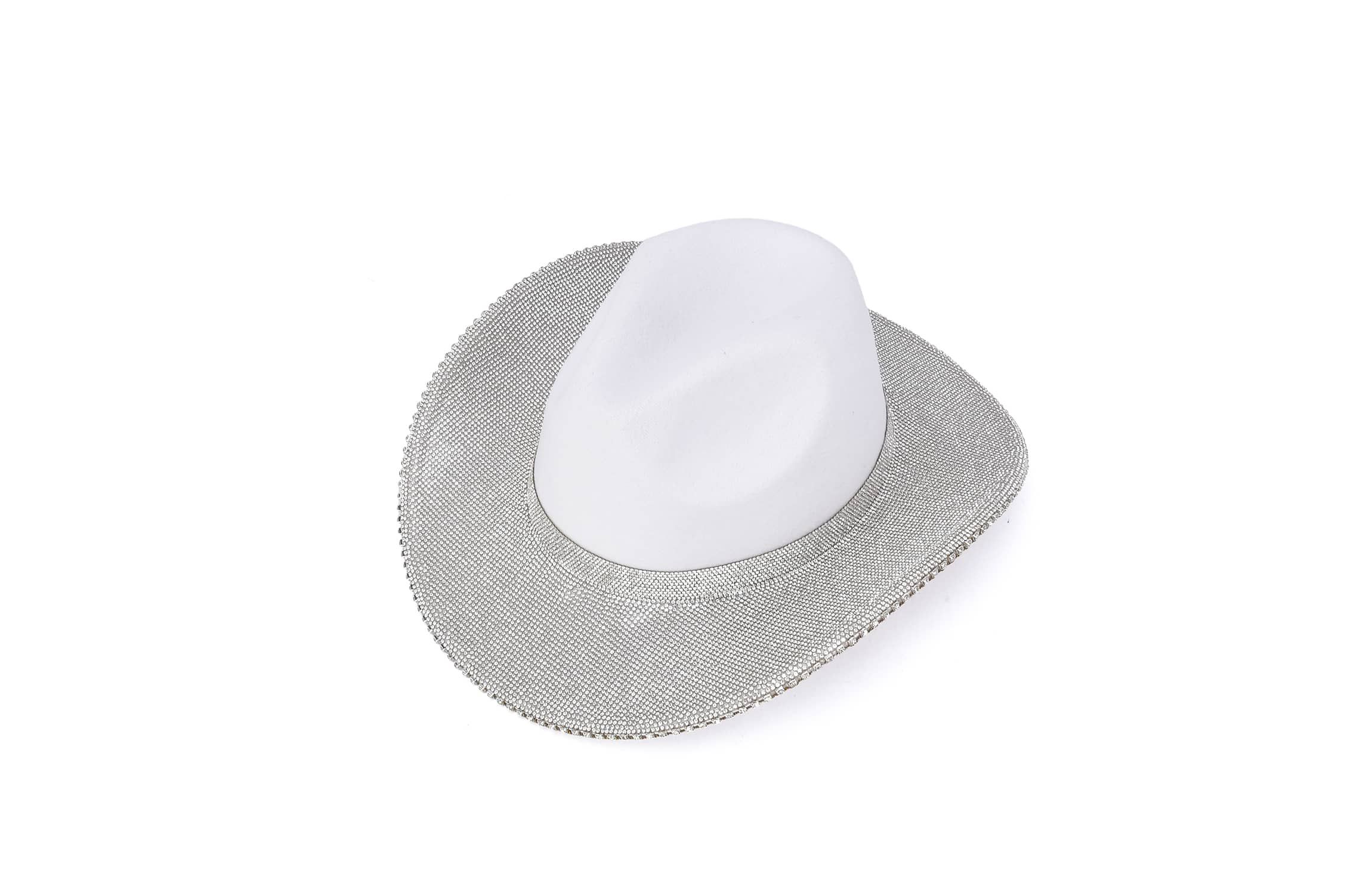 Womens Cowboy Hat With Rhinestone Brim