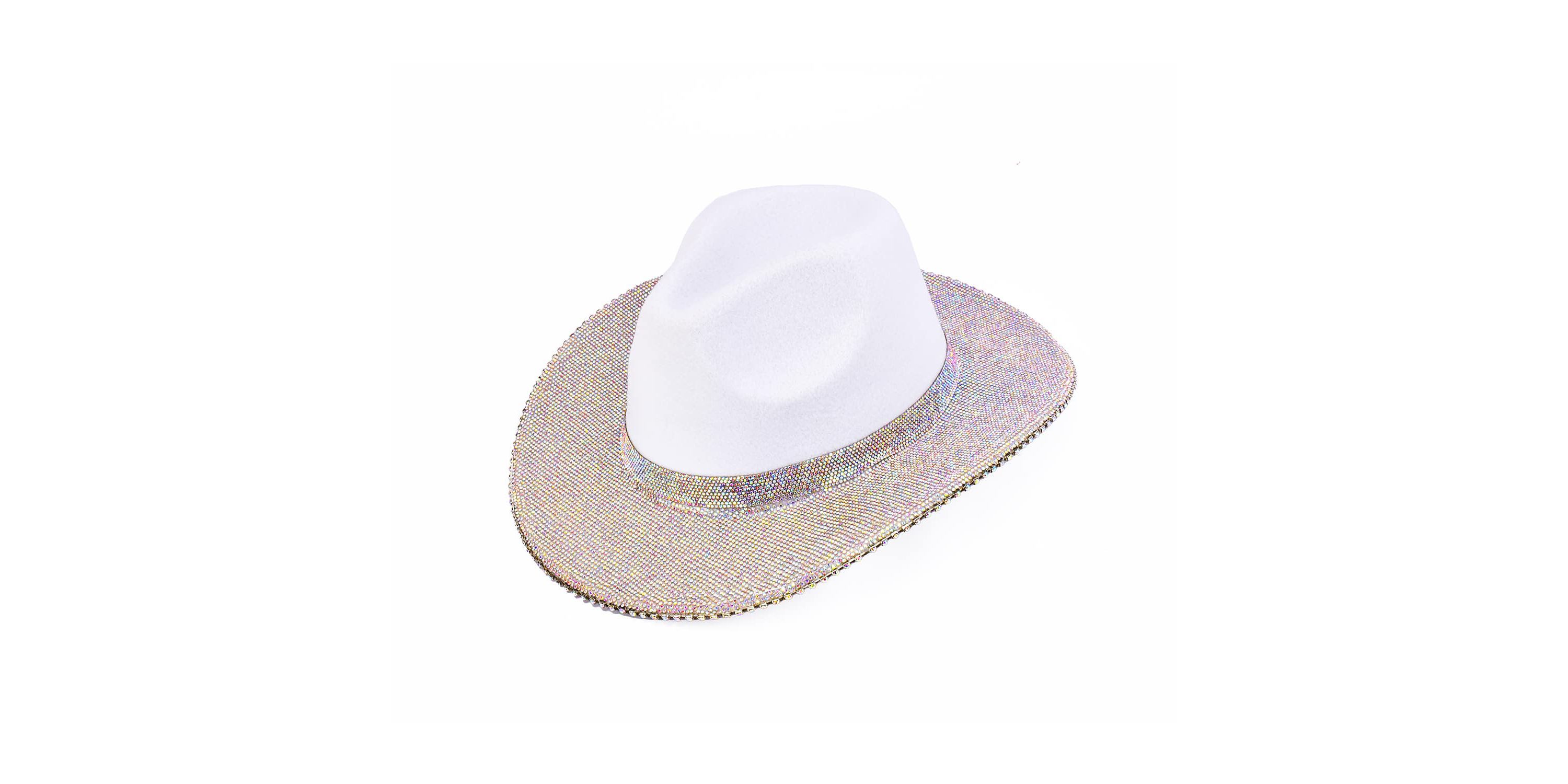 Womens Multi-Colored Rhinestone Cowboy Hat