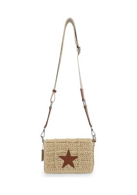 Ibiza Raffia Flap Crossbody