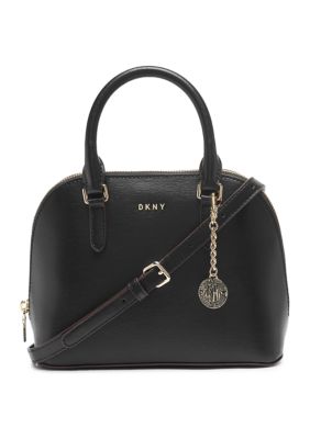 Dkny bryant best sale leather dome satchel