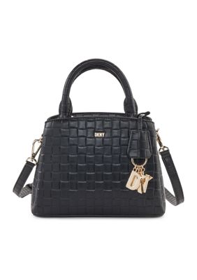 Dkny paige leather discount satchel