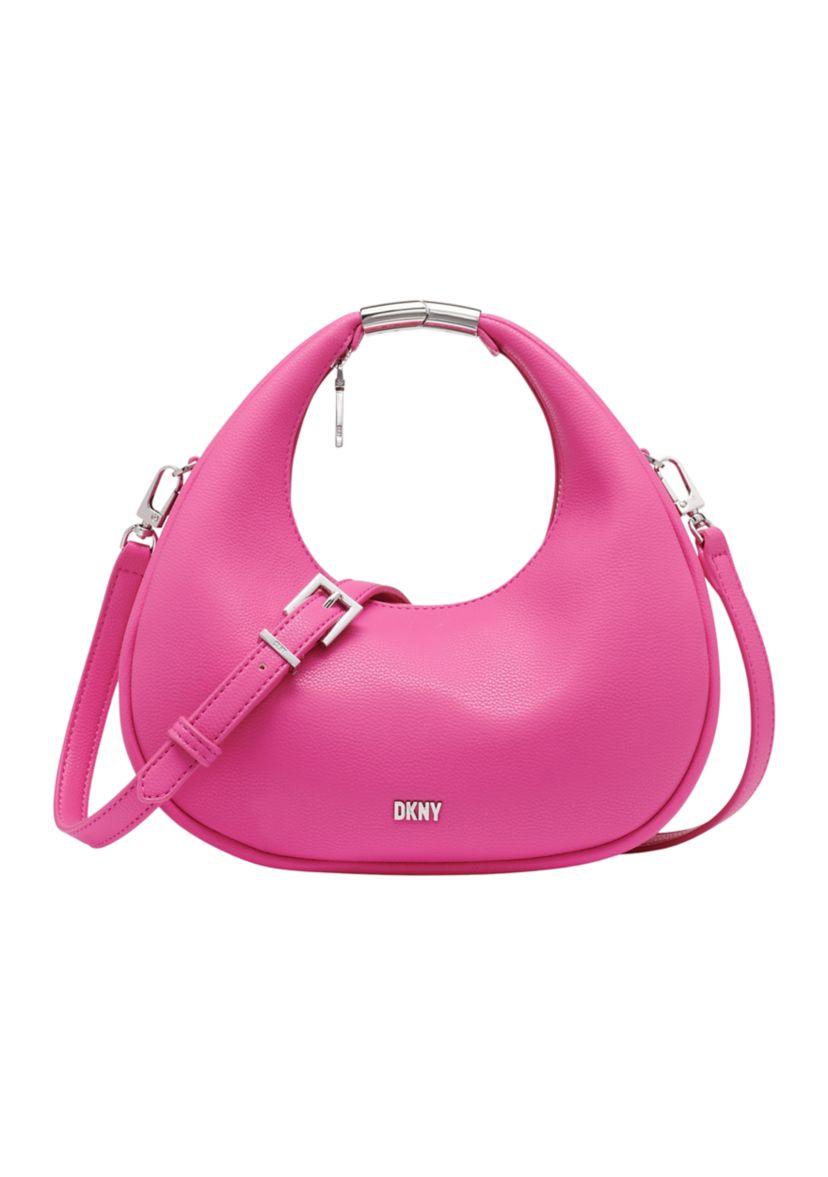 Sac Bandoulière DKNY Dome Cuir - Electric Pink, Neuf Avec étiquettes