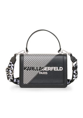 Karl Lagerfeld Paris Agyness Graffiti-Print Crossbody Bag on SALE