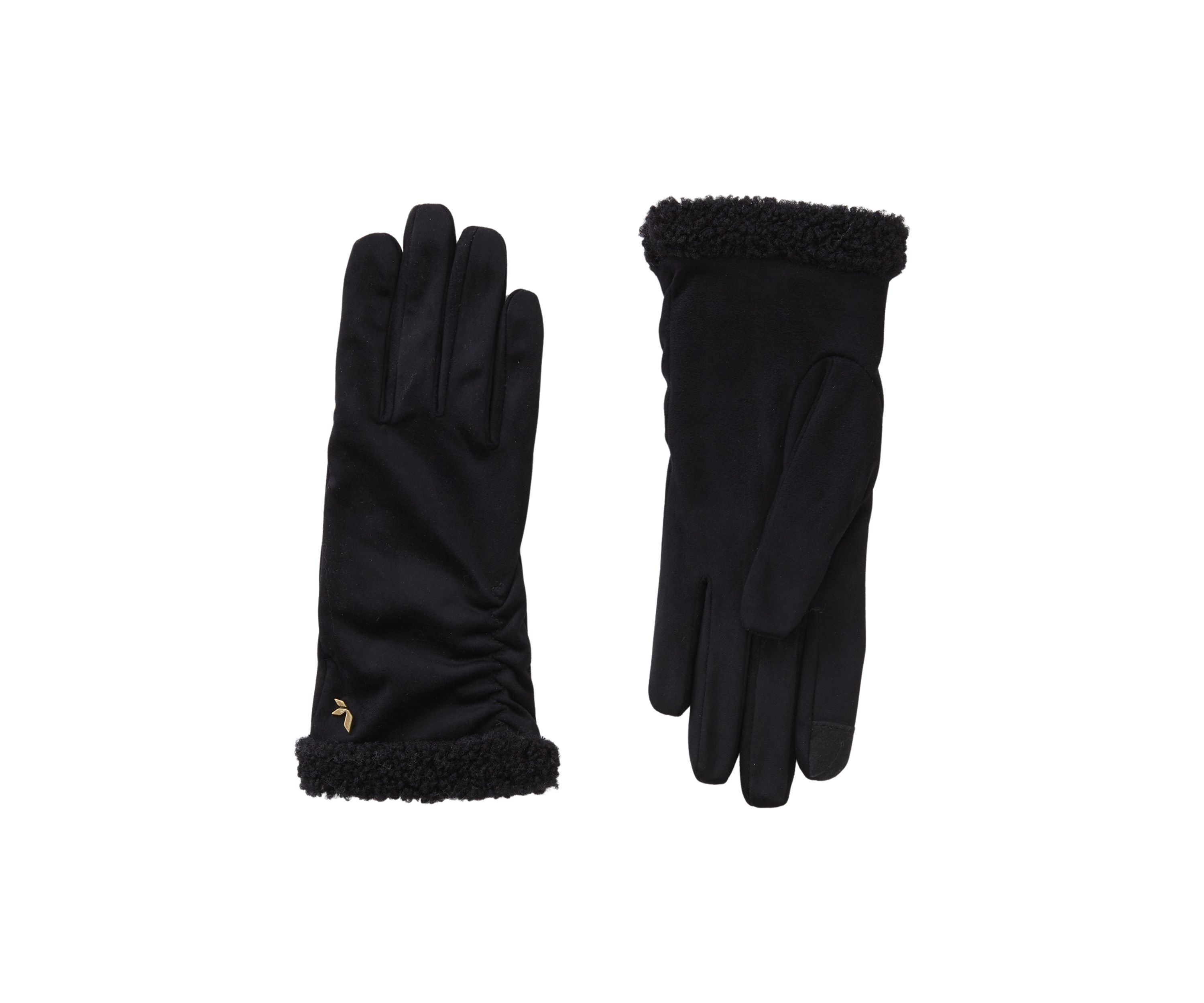 Faux Twinface Gloves with Ruching