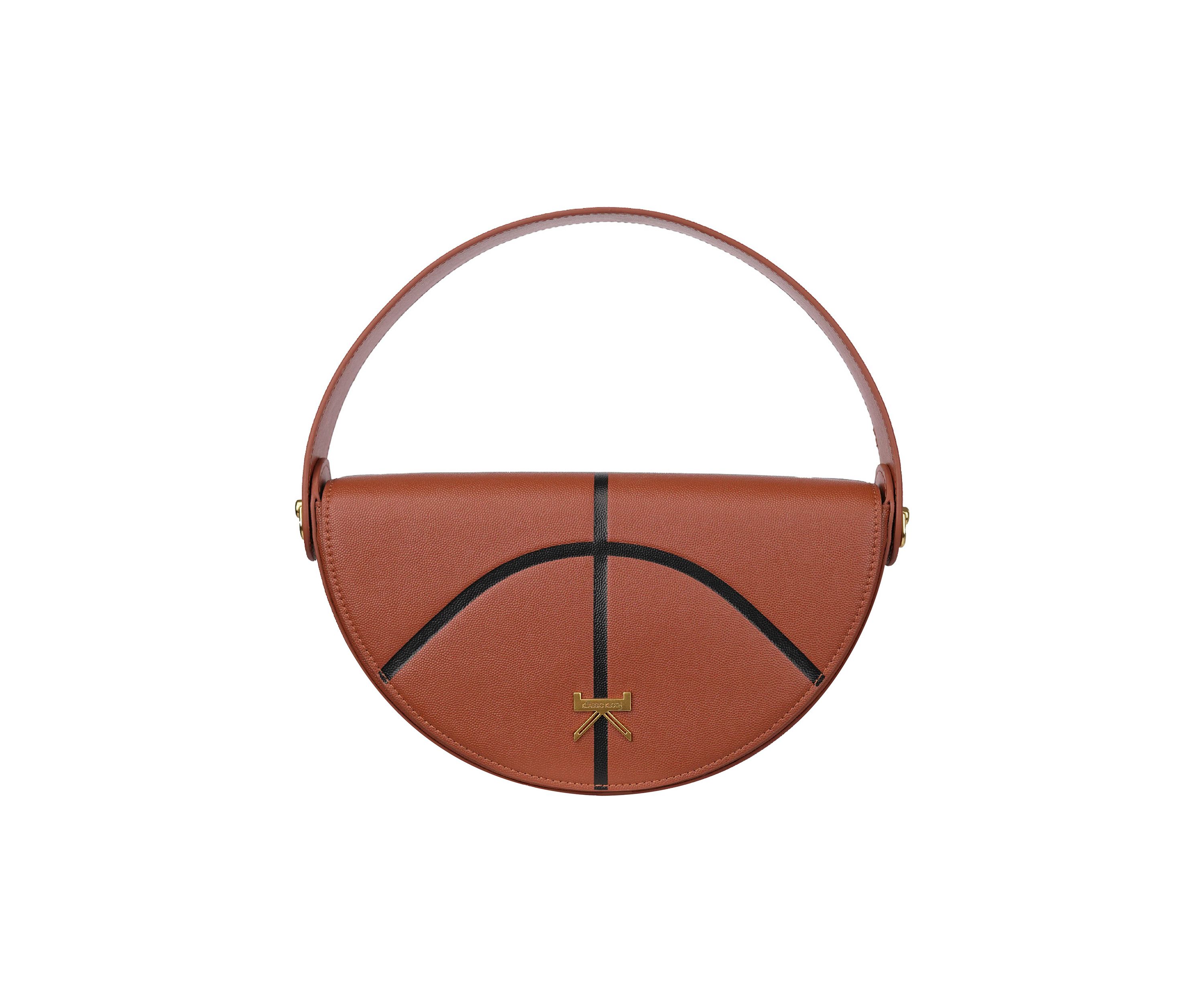 Basketball Half Moon Bag