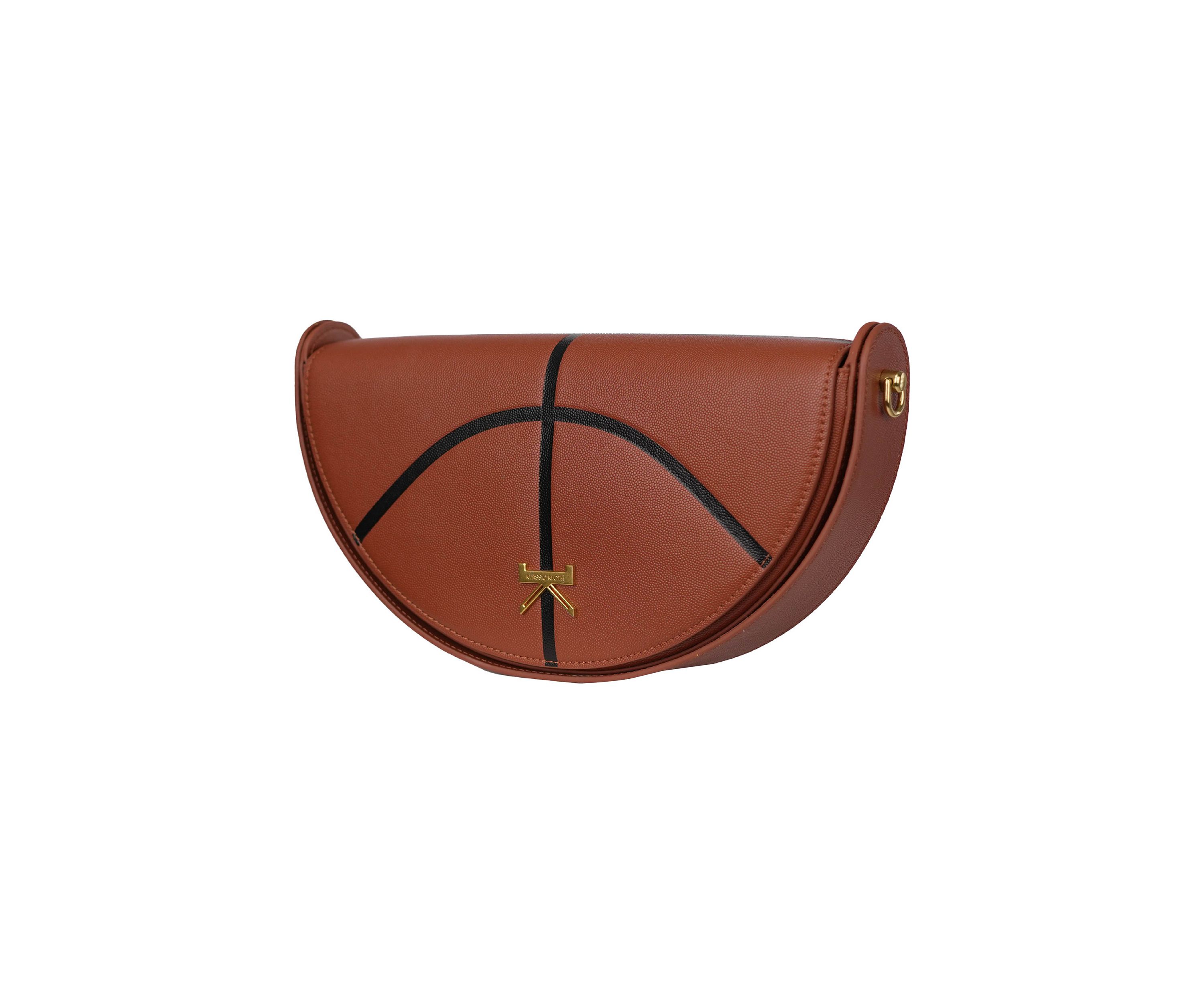 Basketball Half Moon Bag