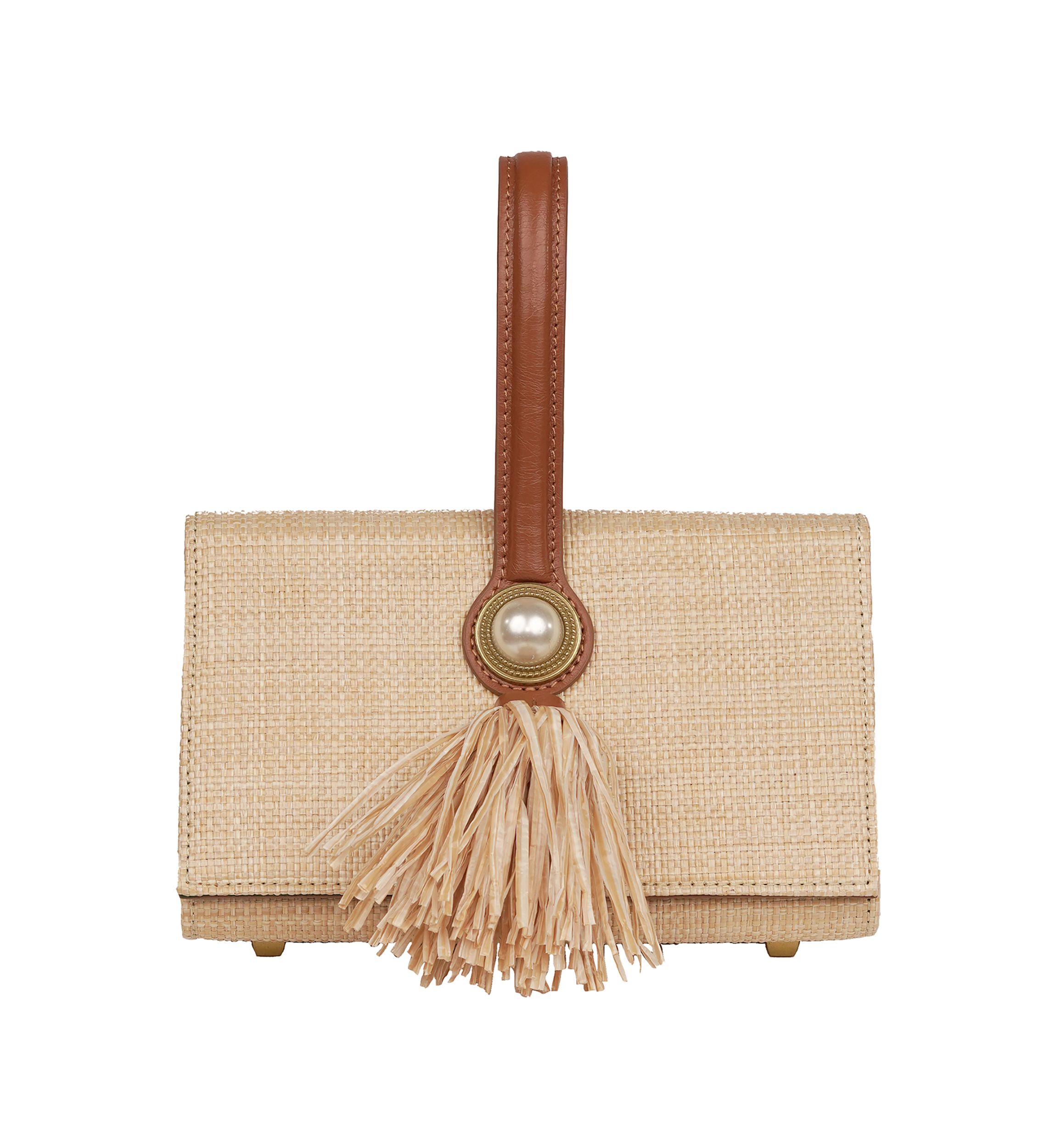 La Lisa Woven Clutch