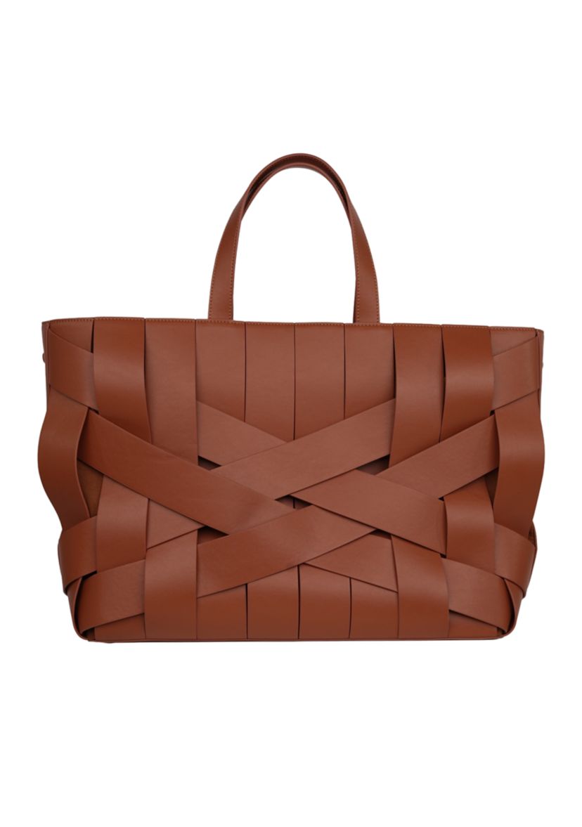 Bouid Woven Leather Medium Tote