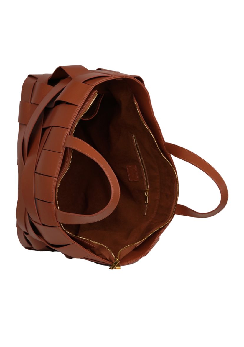 Bouid Woven Leather Medium Tote