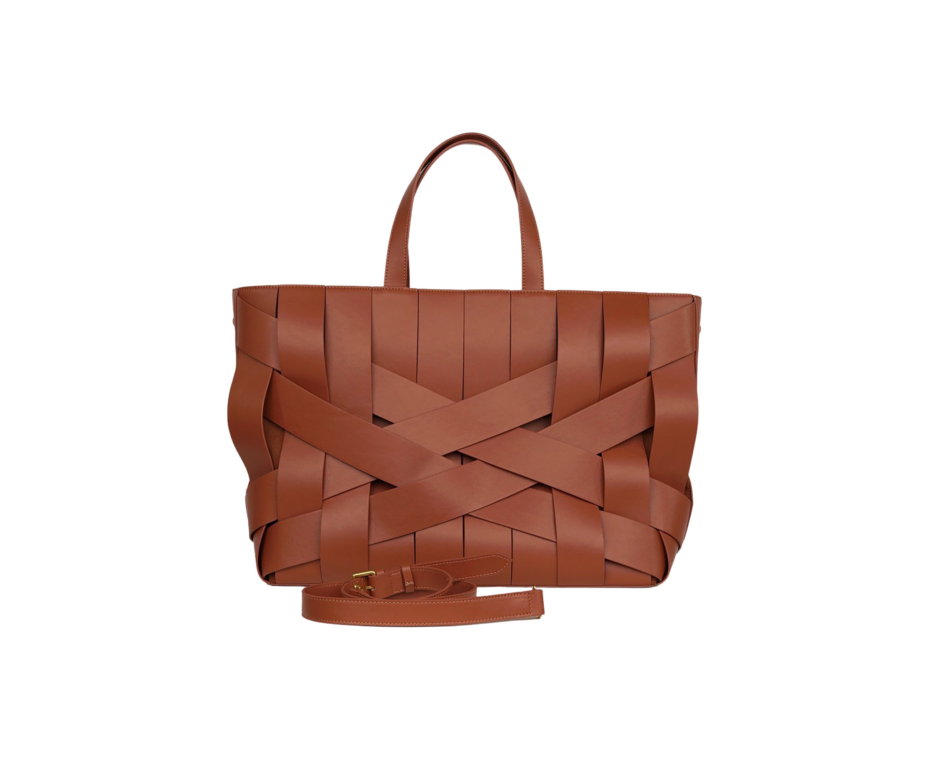 Bouid Woven Leather Small Tote
