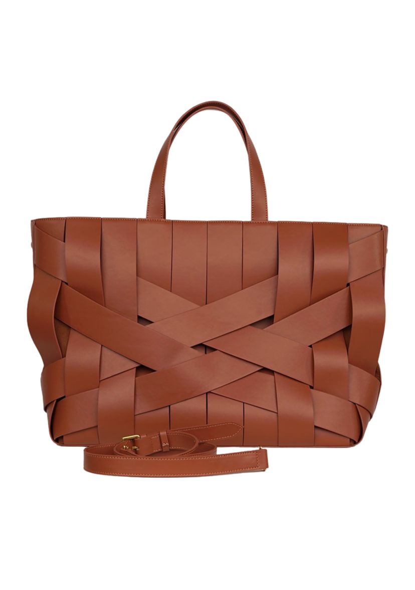 Bouid Woven Leather Small Tote