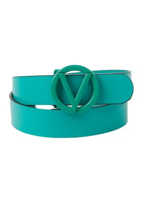 Mario Valentino Teal Belt with Gold Accent buckle 52d0c295-9c4d-42ba-b288-  main image 2