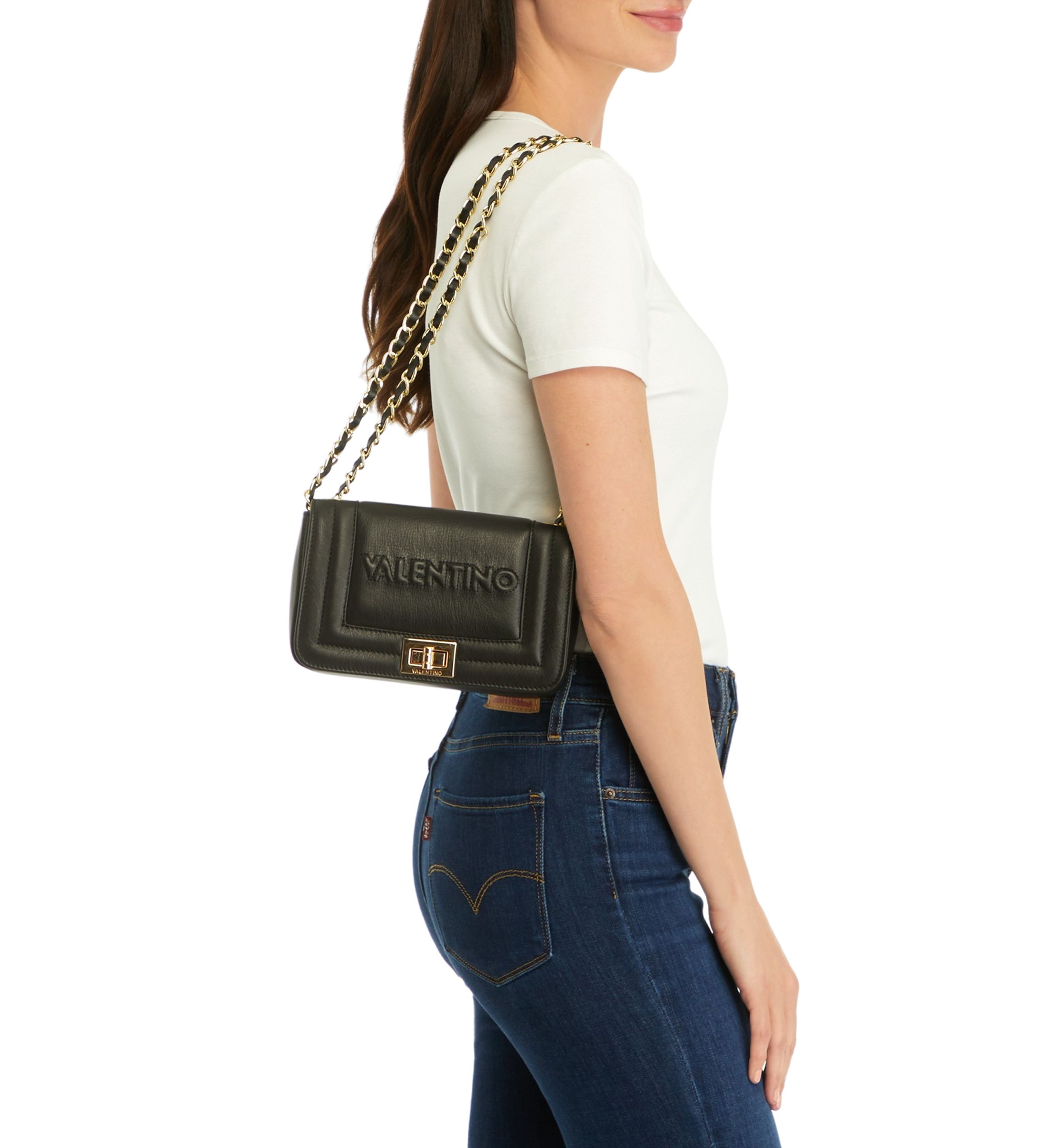 Beatriz Embossed Small Flap Crossbody