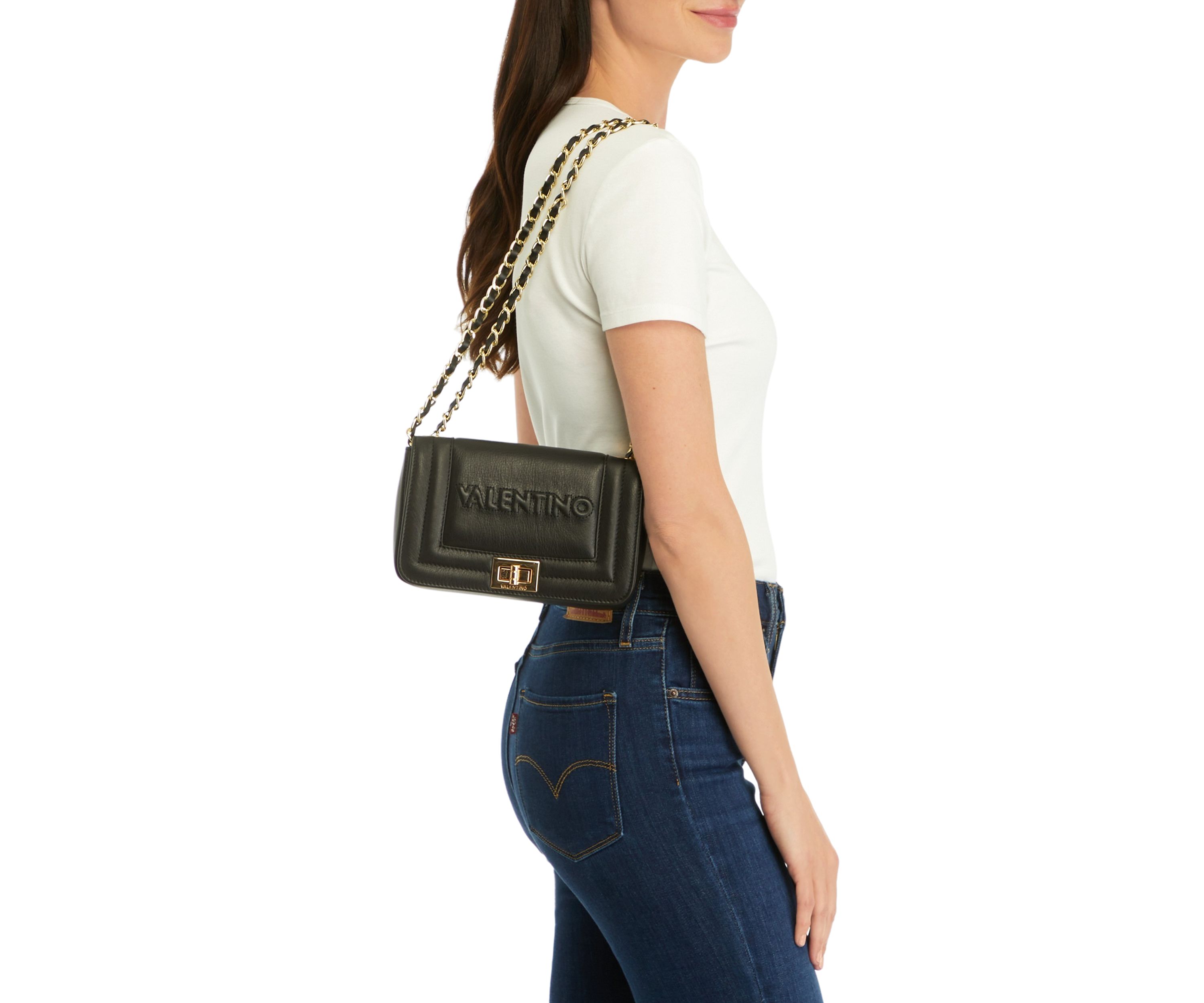 Beatriz Embossed Small Flap Crossbody