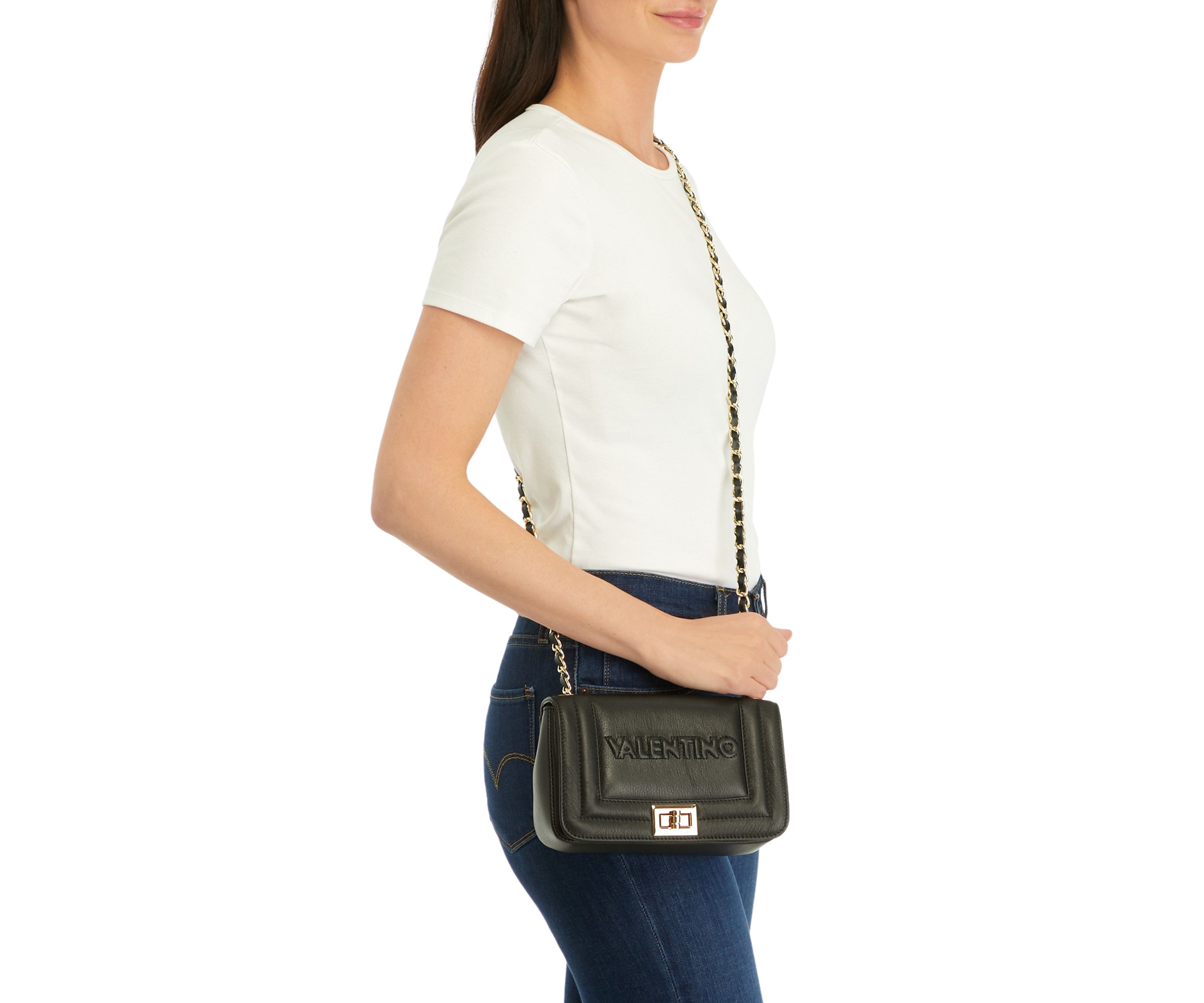 Beatriz Embossed Small Flap Crossbody