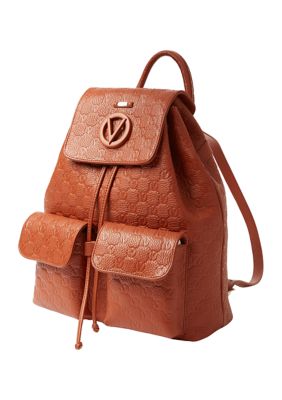 Valentino by Mario Valentino Monogram Backpack Leather