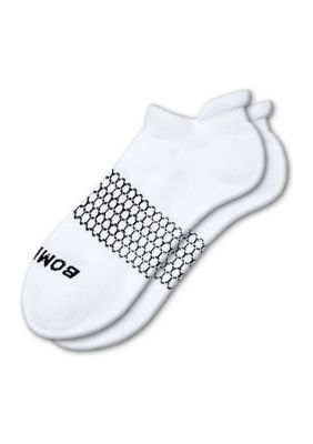 Bombas Women's Solid Ankle Socks, White, Medium -  0843629102607