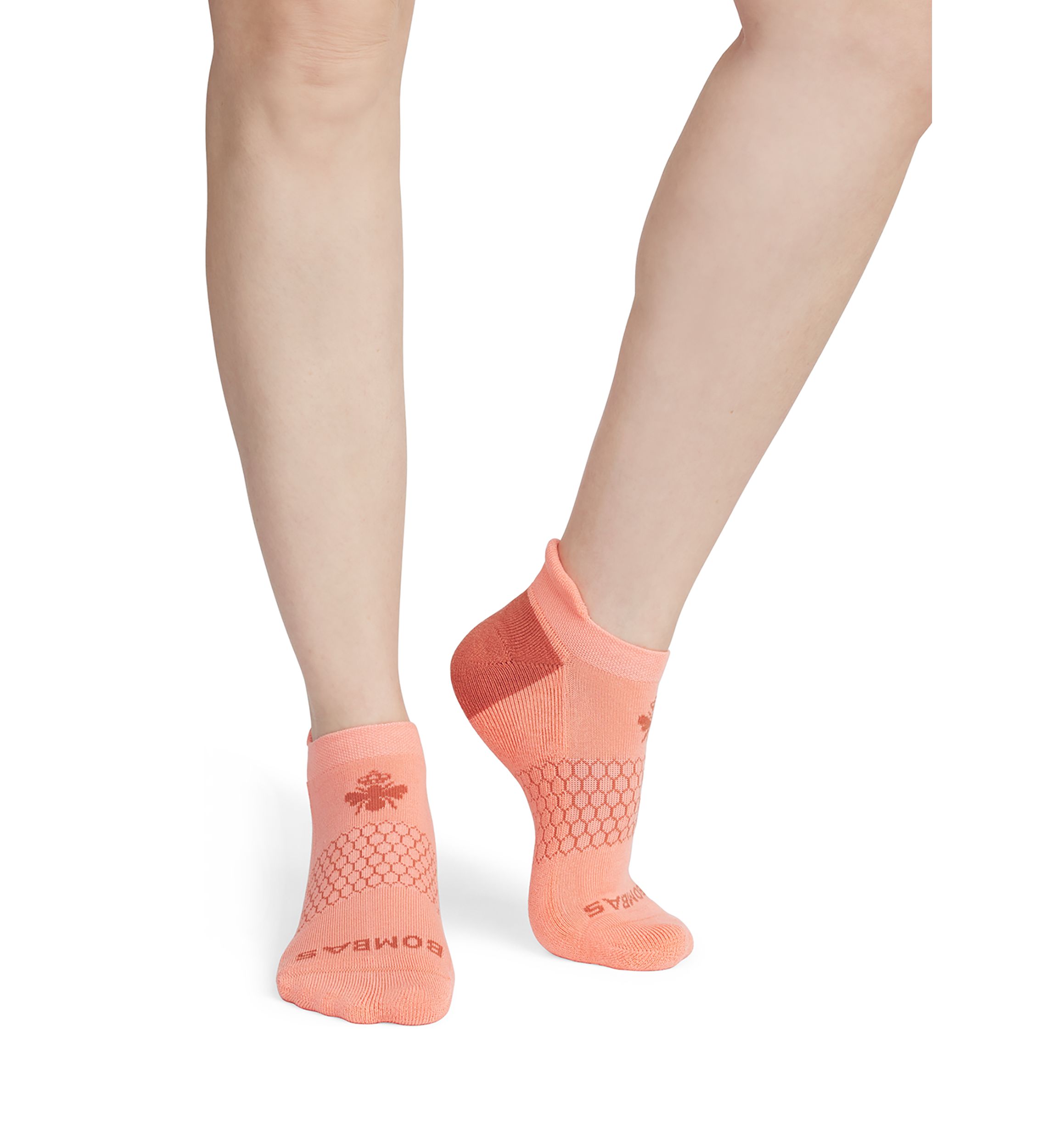 Legacy Bee Solid Contrast Heel Ankle Socks 