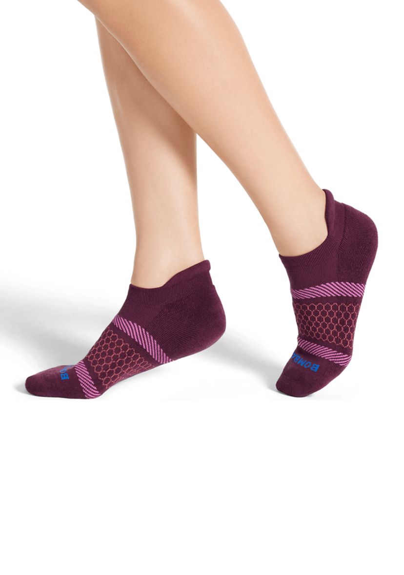 Diagonal Ticking Stripes Ankle Socks 