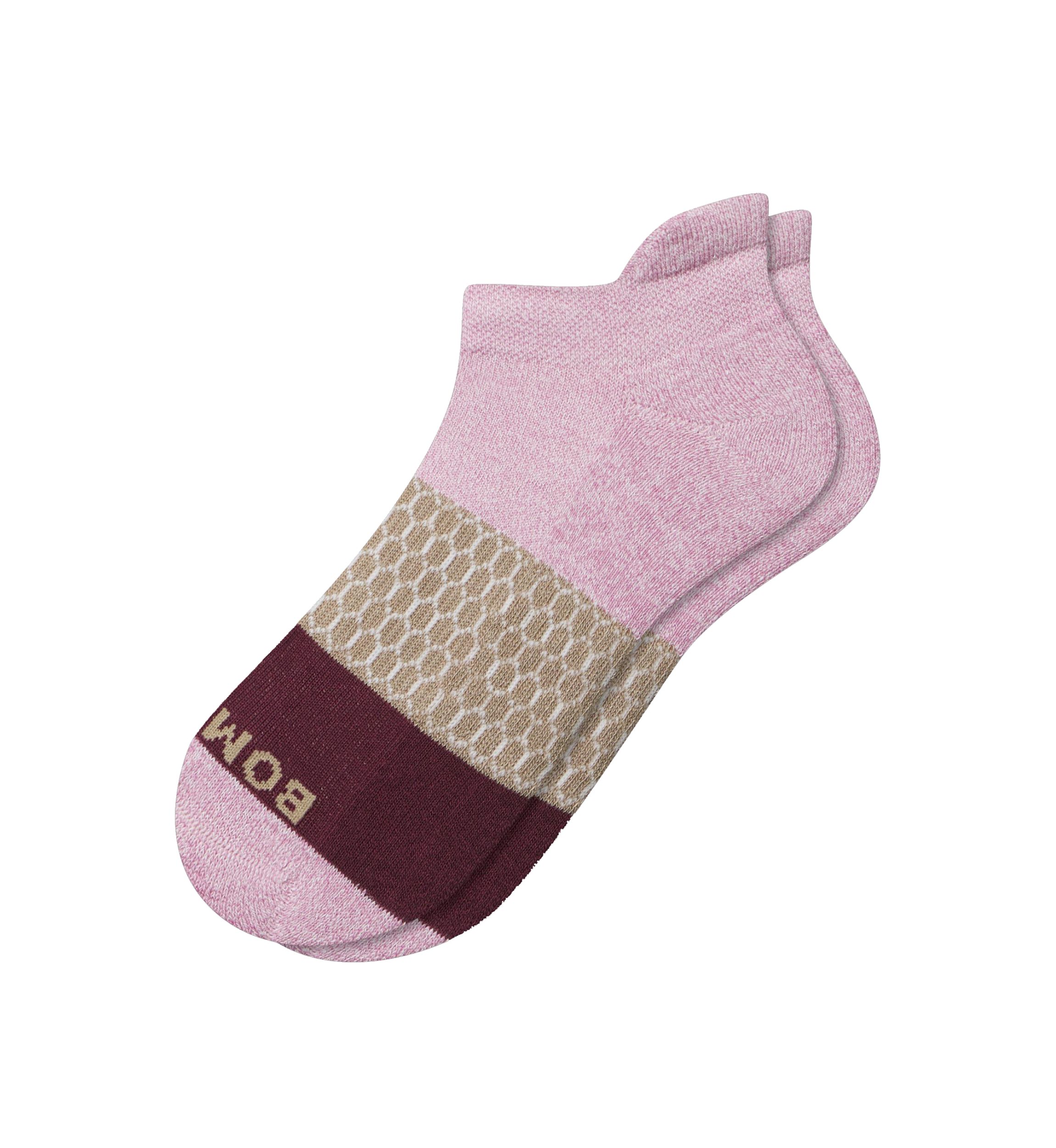 Marl Tri Block Ankle Socks