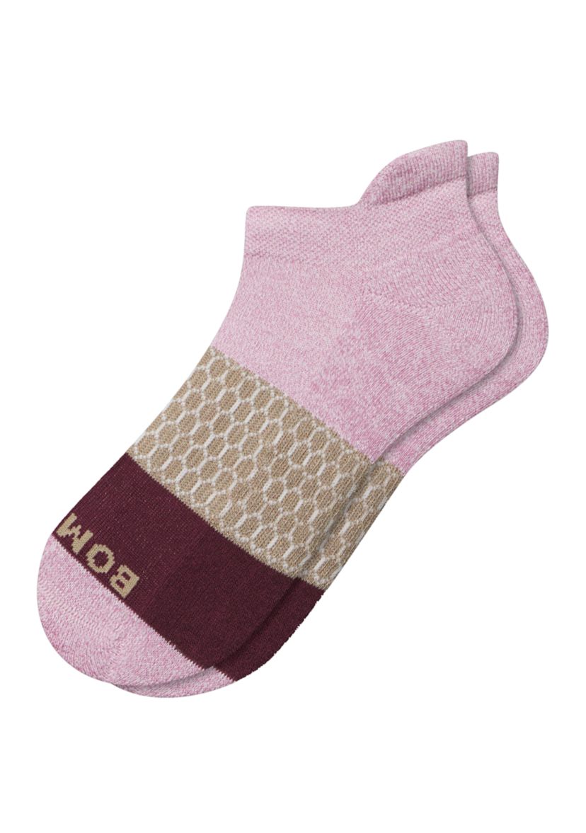 Marl Tri Block Ankle Socks