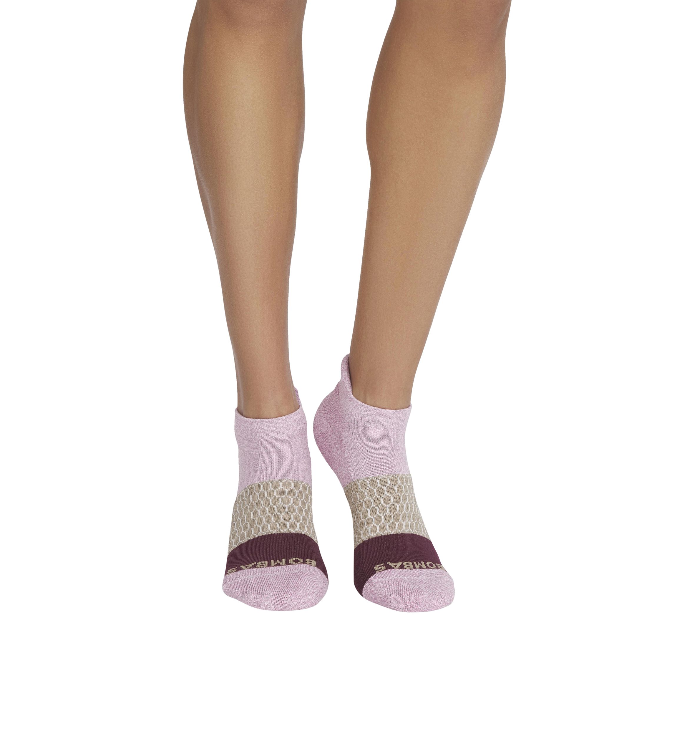 Marl Tri Block Ankle Socks